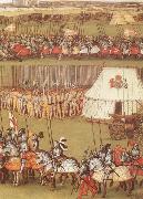 unknow artist Cavalry and pikemen assembled at Therouanne in 1513 for the meeting between Henry VIII and the Emperor Maximilian I china oil painting reproduction